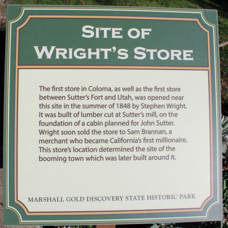 Site of Wright's Store Marker image. Click for full size.