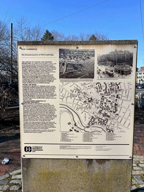 Old Cambridge side of the marker image. Click for full size.