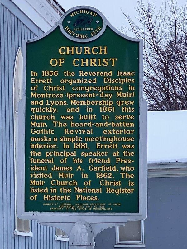 Church of Christ Marker. Click for full size. Church of Christ Marker image. Click for full size.