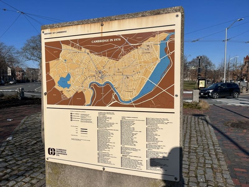 History of Cambridge Marker image. Click for full size.