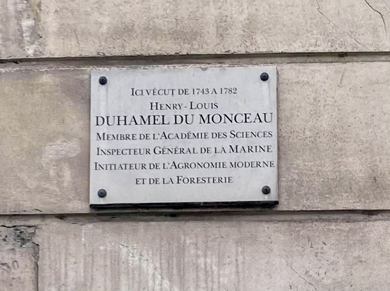 Henry-Louis Duhamel du Monceau Marker. Click for full size. Henry-Louis Duhamel du Monceau Marker image. Click for full size.