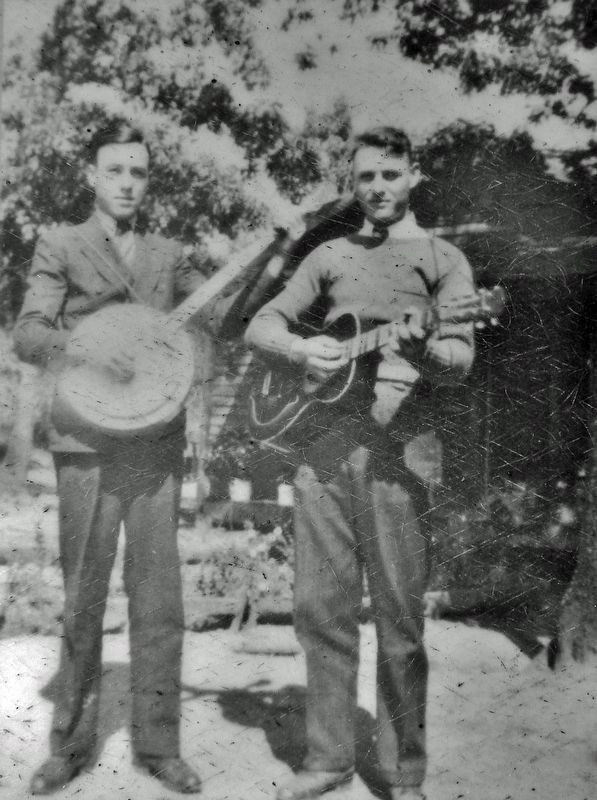 Marker detail: Earl Scruggs (L) and brother Horace (R). Click for full size. Marker detail: Earl Scruggs (L) and brother Horace (R) image. Click for full size.
