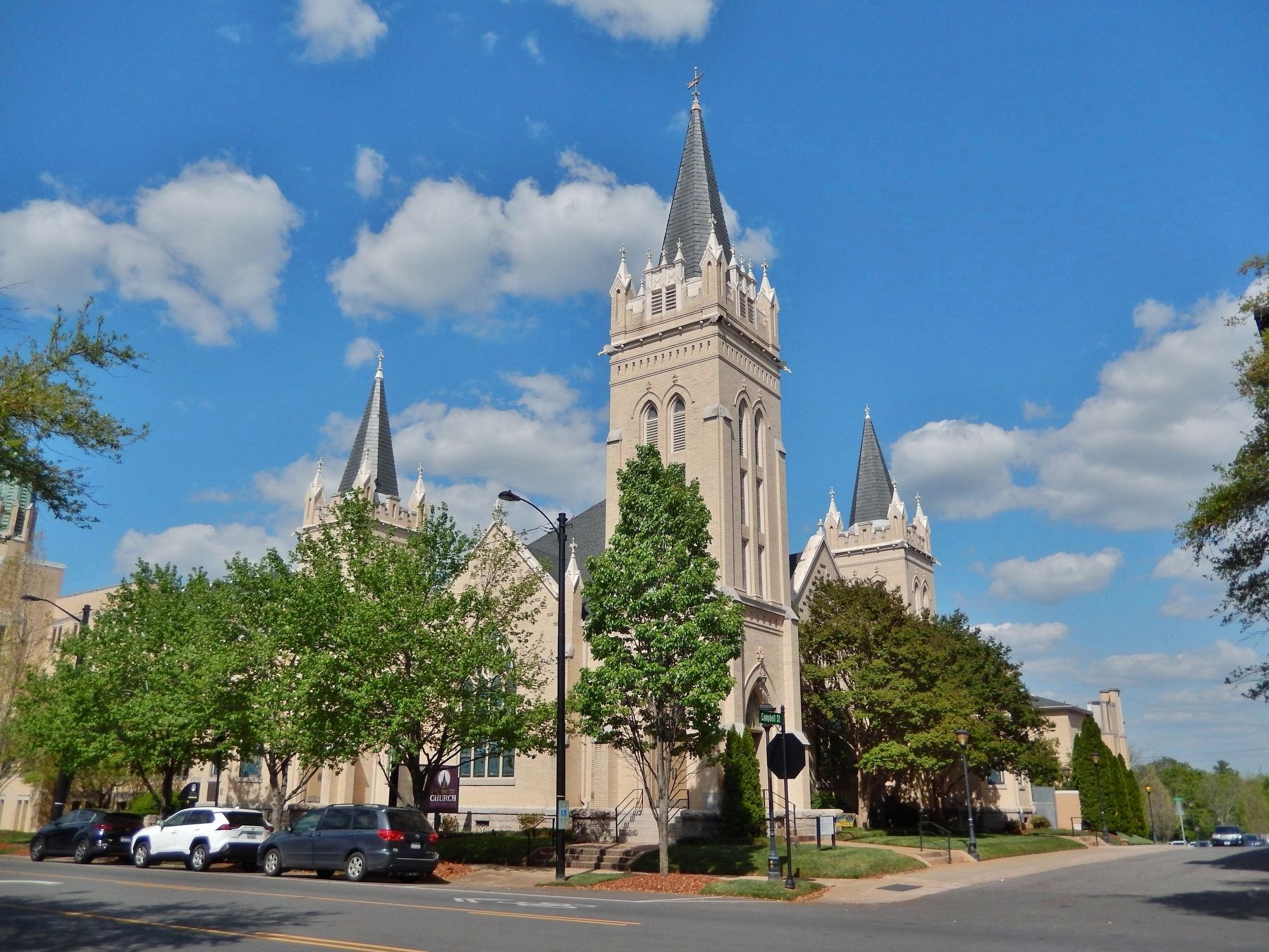 First Baptist Church (<i>southwest elevation</i>) image. Click for full size.