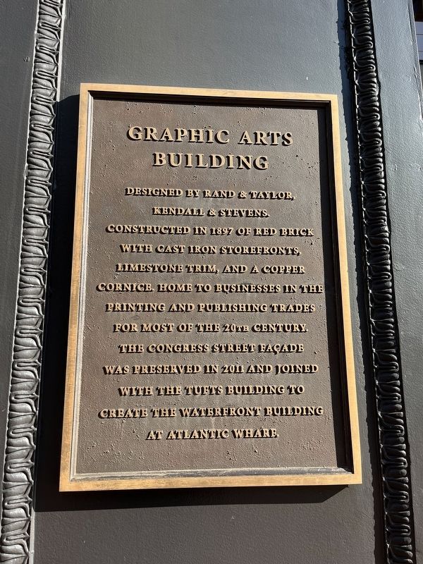 Graphic Arts Building Marker image. Click for full size.