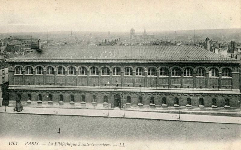 La Bibliothèque Sainte-Geneviève postcard. Click for full size. La Bibliothèque Sainte-Geneviève postcard image. Click for full size.