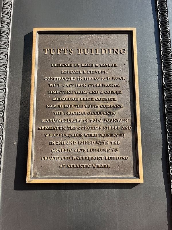 Tufts Building Marker image. Click for full size.
