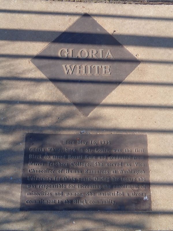 Gloria White Marker. Click for full size. Gloria White Marker image. Click for full size.