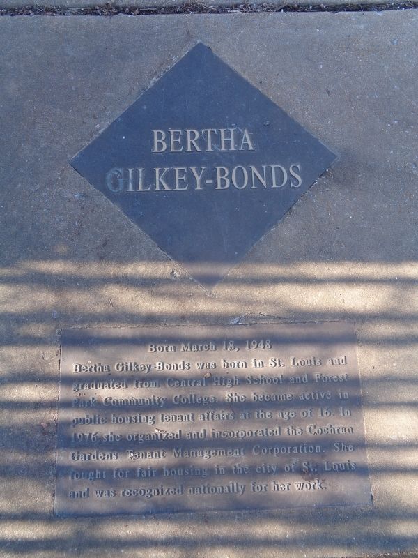 Bertha Gilkey-Bonds Marker. Click for full size. Bertha Gilkey-Bonds Marker image. Click for full size.