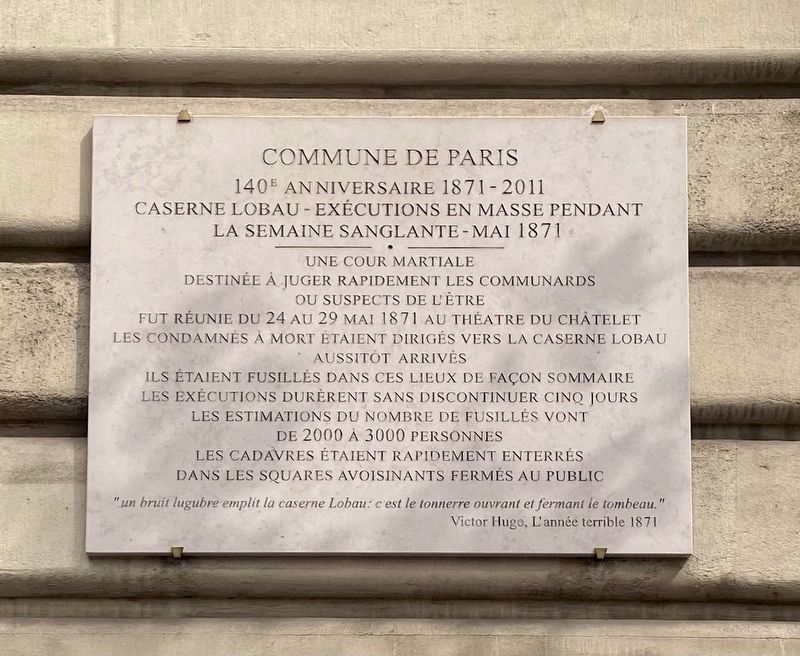 Commune de Paris / The Paris Commune Marker image. Click for full size.