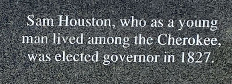 Sam Houston elected governor in 1827 Marker image. Click for full size.