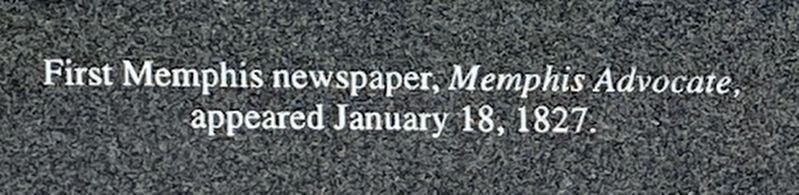 Memphis Advocate Marker. Click for full size. Memphis Advocate Marker image. Click for full size.