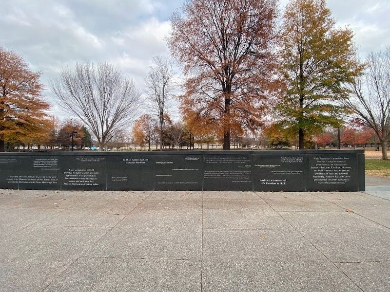 Andrew Jackson elected President Marker image. Click for full size.