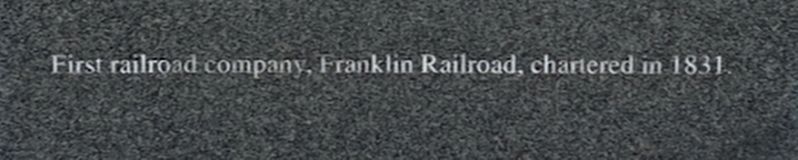 Franklin Railroad Marker image. Click for full size.