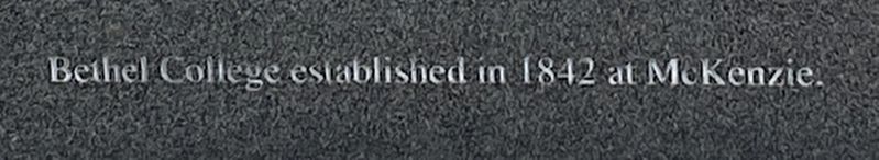 Bethel College Marker. Click for full size. Bethel College Marker image. Click for full size.