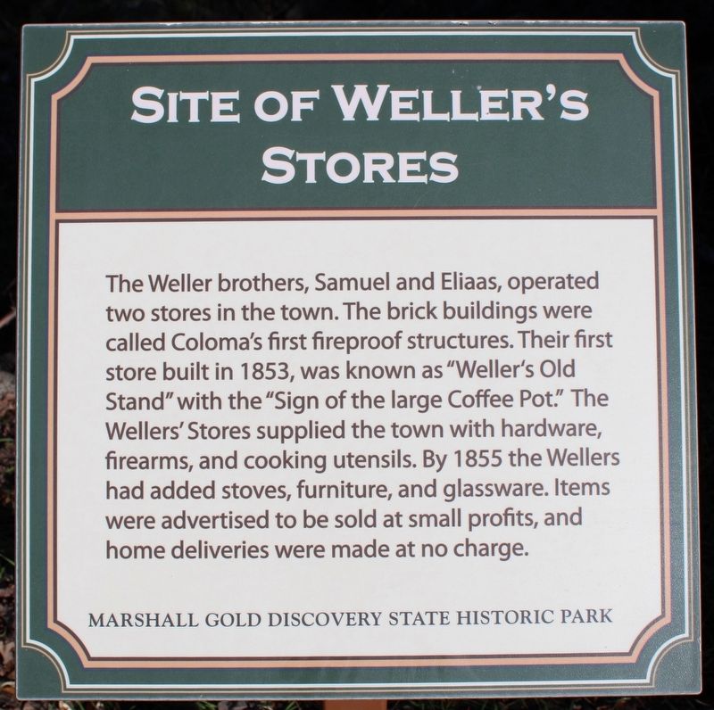 Site of Weller's Store Marker image. Click for full size.