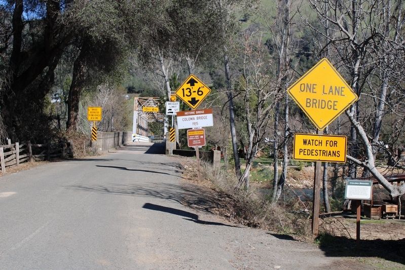 Coloma Bridges Marker image. Click for full size.