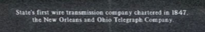 Tennessee's first wire transmission company Marker. Click for full size. Tennessee's first wire transmission company Marker image. Click for full size.