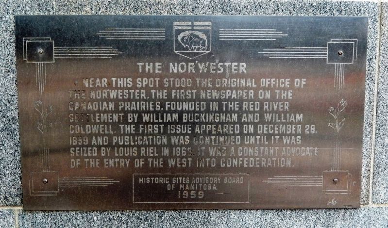 The Nor'Wester Marker image. Click for full size.