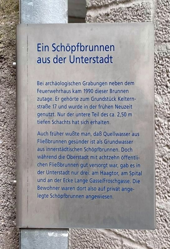 Ein Schpfbrunnen/ A Well Marker image. Click for full size.