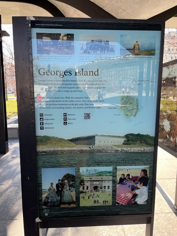 Georges Island Marker. Click for full size. Georges Island Marker image. Click for full size.
