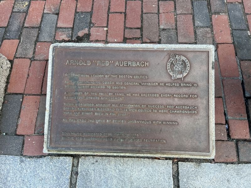 Arnold "Red" Auerbach Marker image. Click for full size.