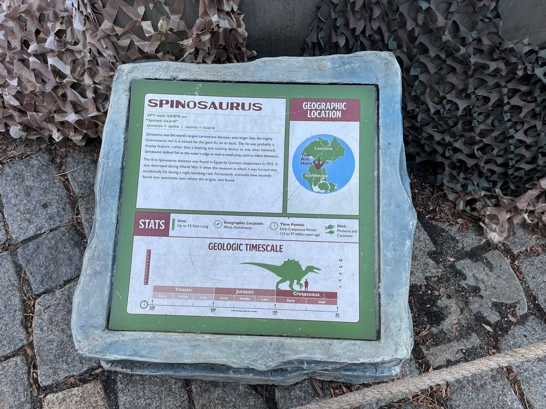 Spinosaurus Marker image. Click for full size.