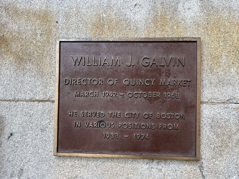 William J. Galvin plaque nearby image. Click for full size.