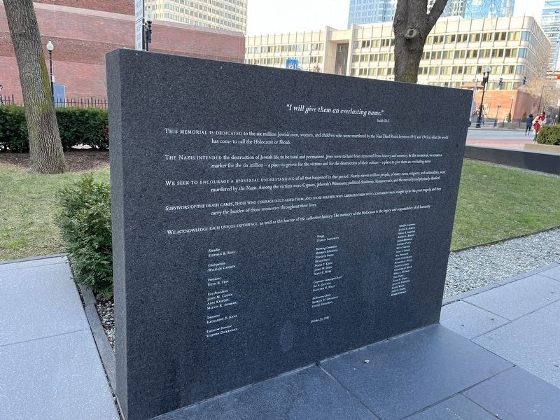 The New England Holocaust Memorial. Click for full size. The New England Holocaust Memorial image. Click for full size.
