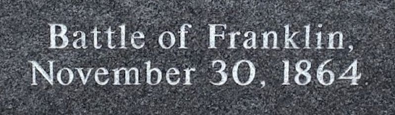 Battle of Franklin Marker. Click for full size. Battle of Franklin Marker image. Click for full size.