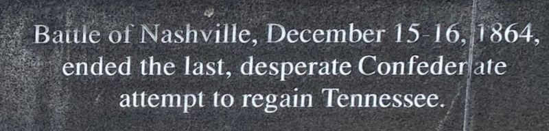 Battle of Nashville Marker. Click for full size. Battle of Nashville Marker image. Click for full size.