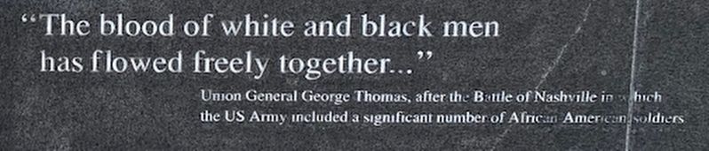 "The blood of white and black men has flowed freely together..." Marker image. Click for full size.