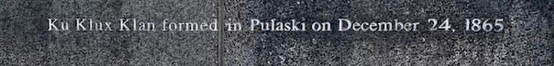 Ku Klux Klan Marker. Click for full size. Ku Klux Klan Marker image. Click for full size.