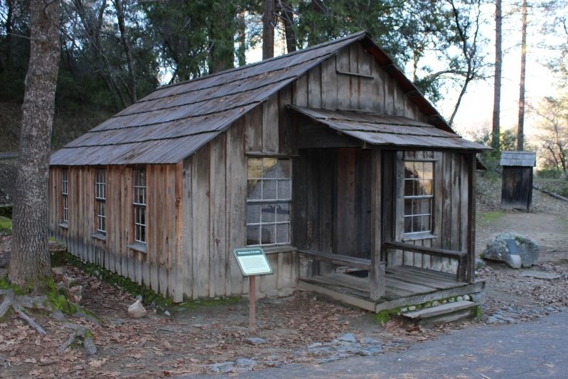 Marshall's Cabin & Marker. Click for full size. Marshall's Cabin & Marker image. Click for full size.