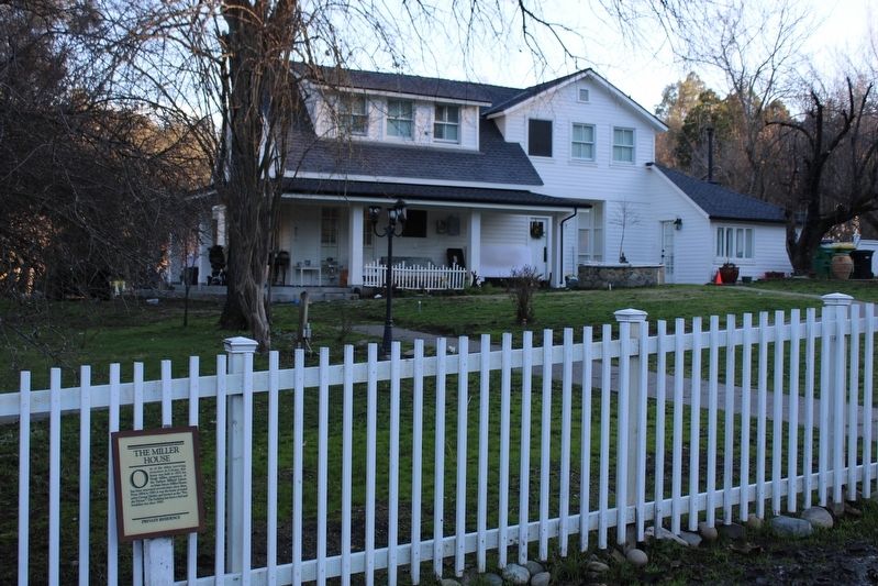 The Miller House & Marker. Click for full size. The Miller House & Marker image. Click for full size.