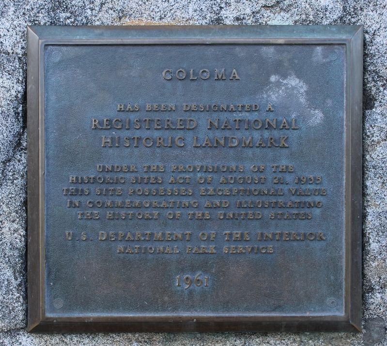 Coloma Marker image. Click for full size.