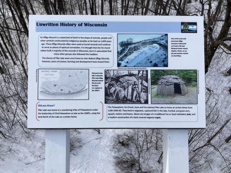 Unwritten History of Wisconsin Marker image. Click for full size.