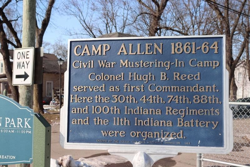 Camp Allen 1861-64 Marker image. Click for full size.