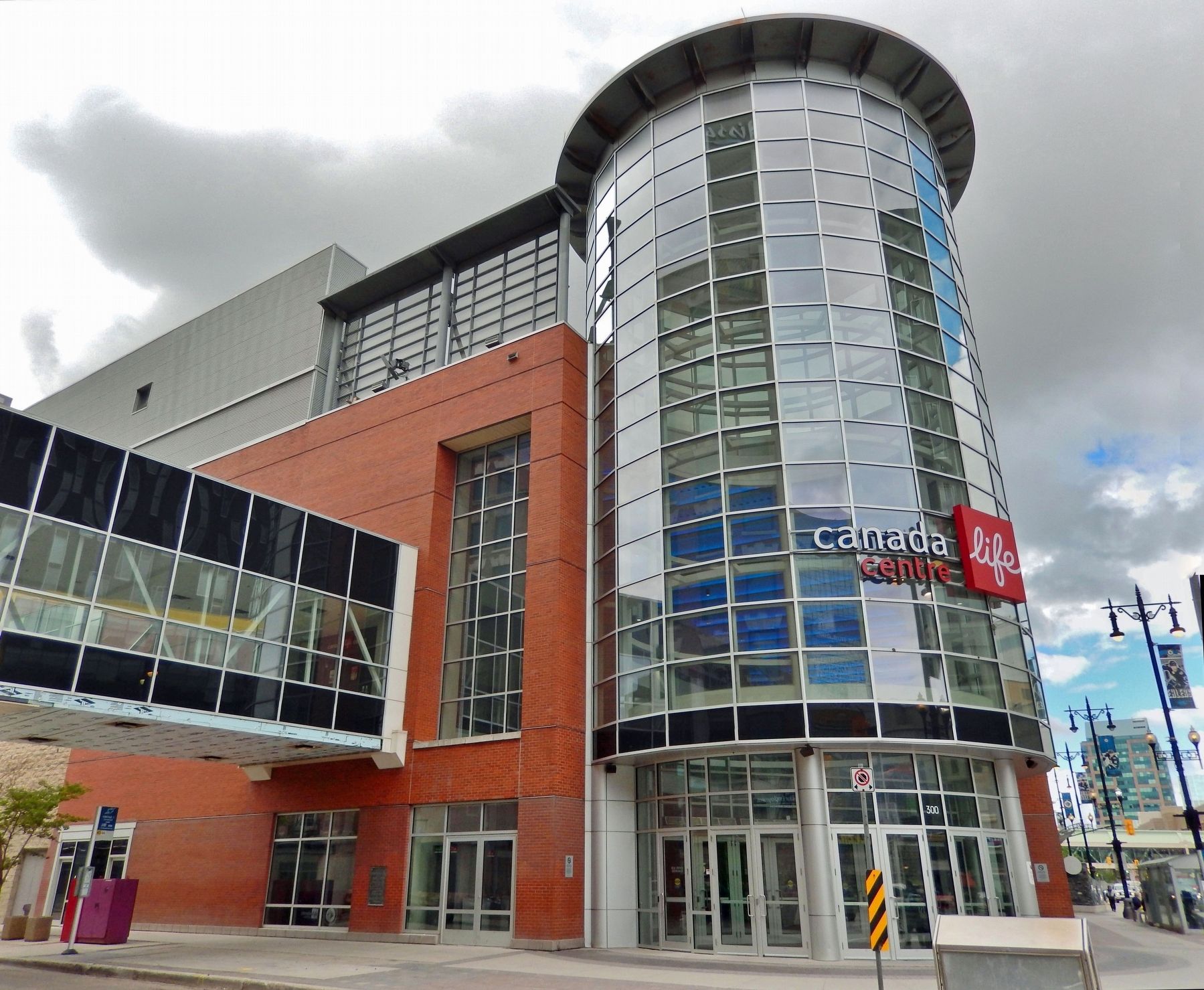 Canada Life Centre (<i>northeast elevation</i>). Click for full size. Canada Life Centre (<i>northeast elevation</i>) image. Click for full size.
