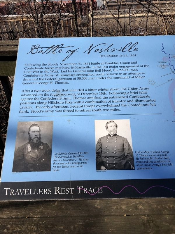 Marker detail: Battle of Nashville image. Click for full size.