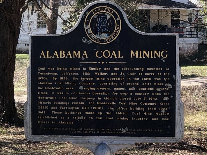 Alabama Coal Mining Marker image. Click for full size.