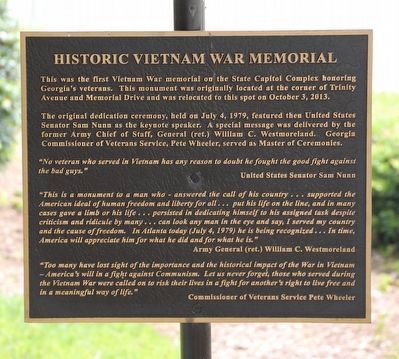 Georgia Vietnam Veterans Memorial image. Click for full size.