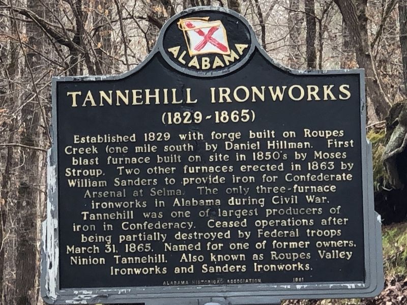 Tannehill Ironworks Marker image. Click for full size.