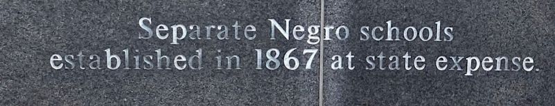 Negro Schools Marker image. Click for full size.
