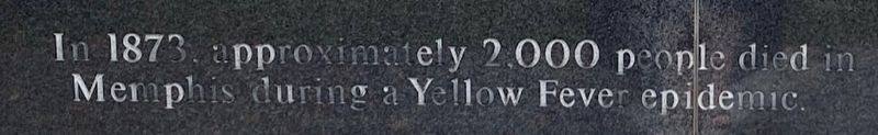 Yellow Fever in Memphis Marker image. Click for full size.
