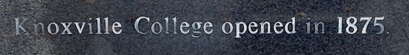 Knoxville College Marker image. Click for full size.