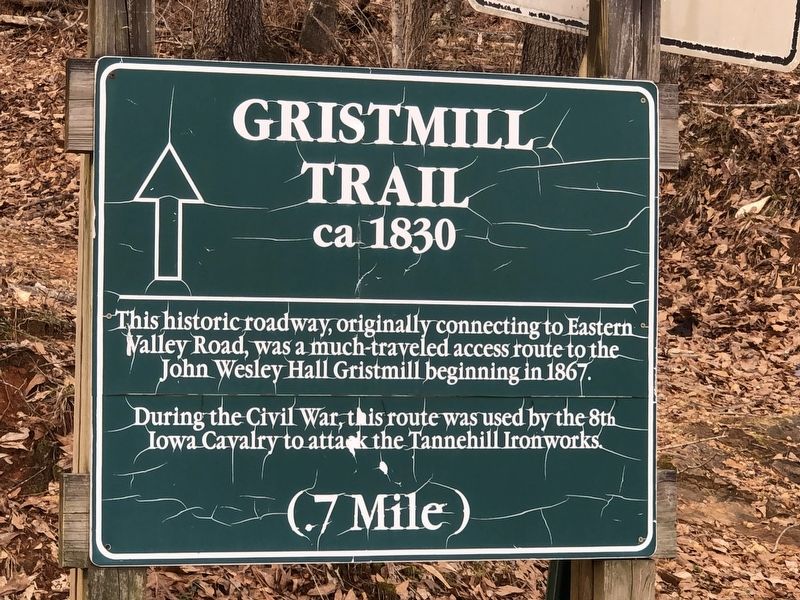 Gristmill Trail Marker image. Click for full size.