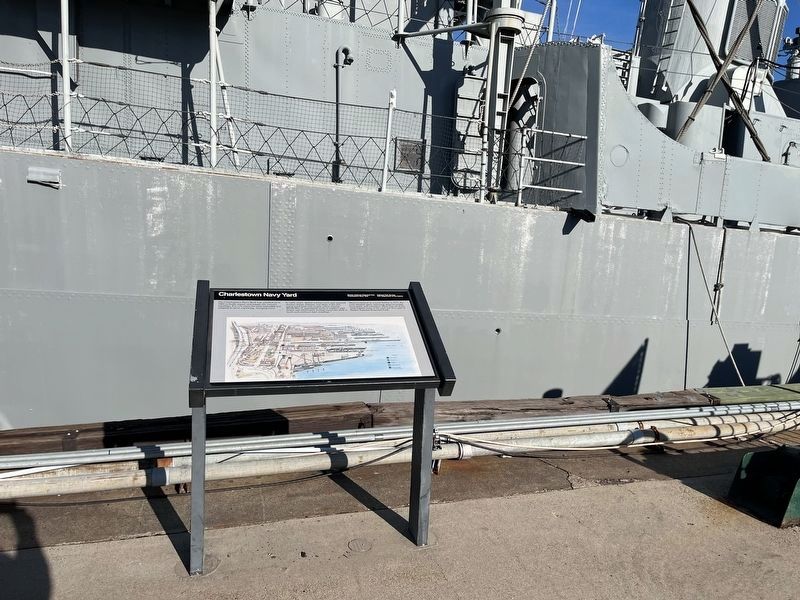 Charlestown Navy Yard Marker image. Click for full size.