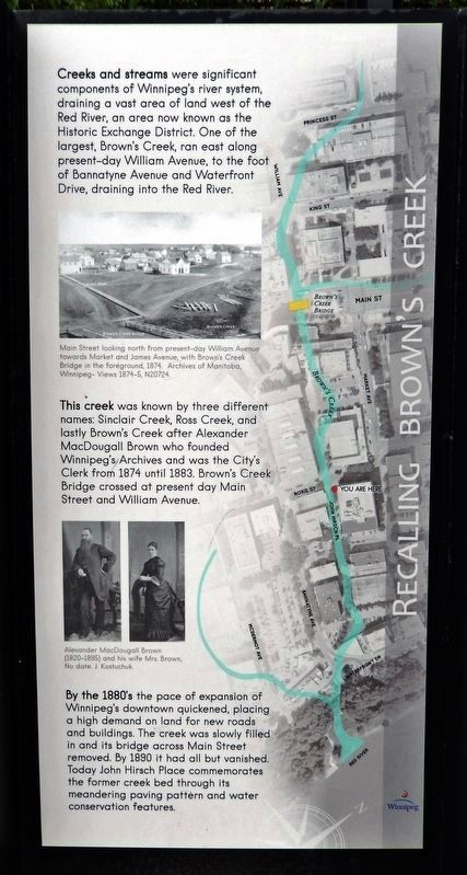 Recalling Brown's Creek Marker (<i>east side</i>). Click for full size. Recalling Brown's Creek Marker (<i>east side</i>) image. Click for full size.