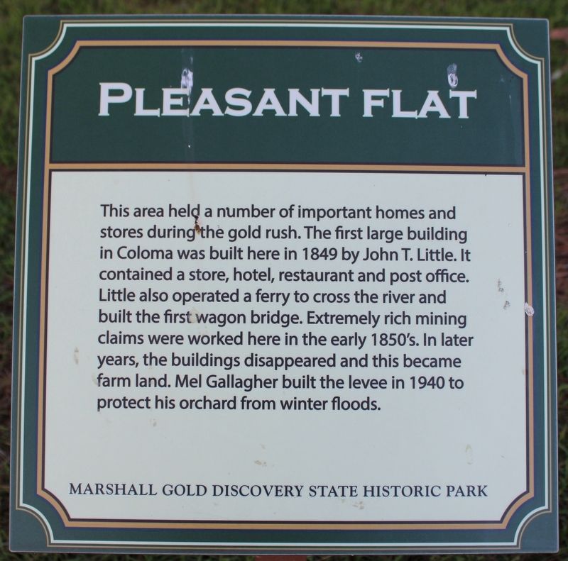Pleasant Flat Marker image. Click for full size.