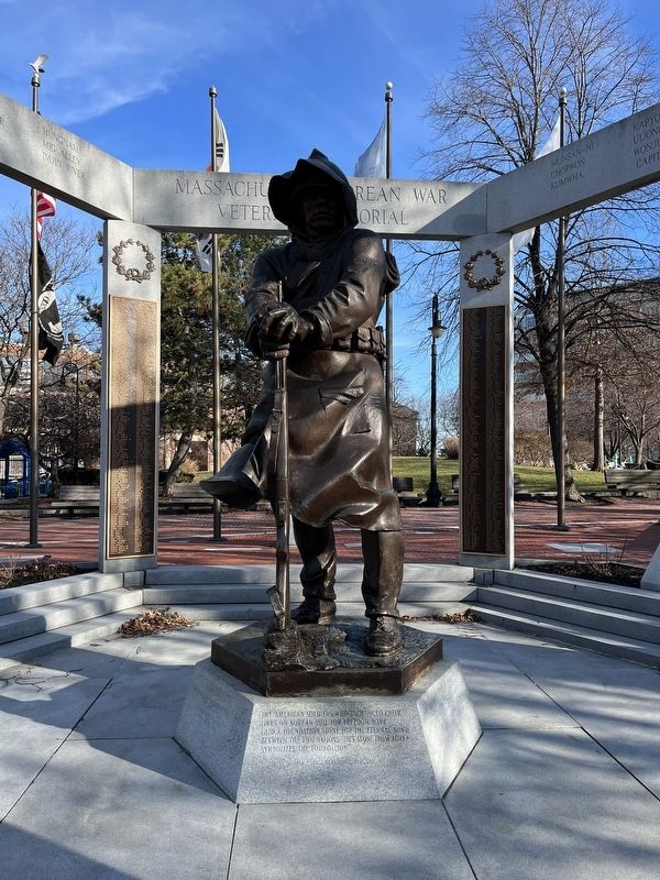 Massachusetts Korean War Veterans Memorial Marker image. Click for full size.